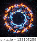 Luminous Spectral Vortex Swirling With Ethereal Ghosts Around Dark Portal Gateway 133105259