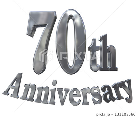 3DCG文字「70th Anniversary/70周年マークキラキラ」 3DCG文字「70th Anniversary/70周年マークキラキラ」 133105360