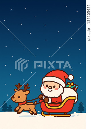 クリスマス　サンタクロース 133105422