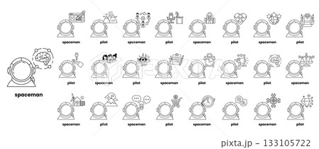 A series of cartoon characters are shown in a circle 133105722