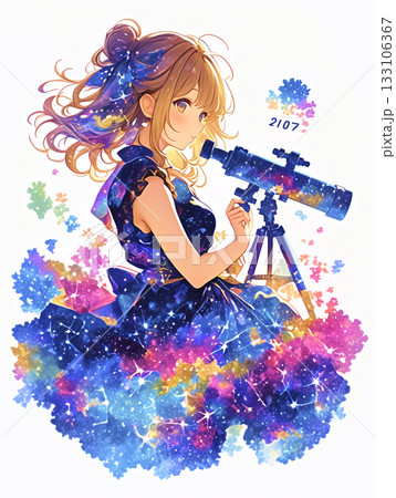 物思いにふける女の子 133106367