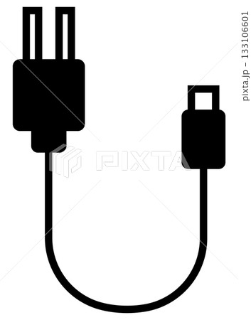 充電ケーブルのフラットアイコン 充電ケーブルのフラットアイコン 133106601