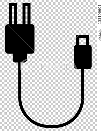 充電ケーブルのフラットアイコン 充電ケーブルのフラットアイコン 133106601