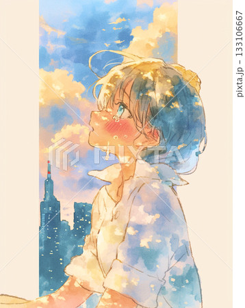 自分と向き合う時間を大切にしている女の子 自分と向き合う時間を大切にしている女の子 133106667