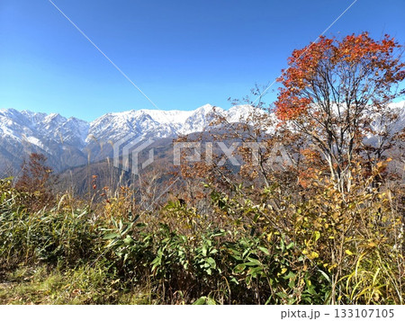 雪の北アルプス 133107105