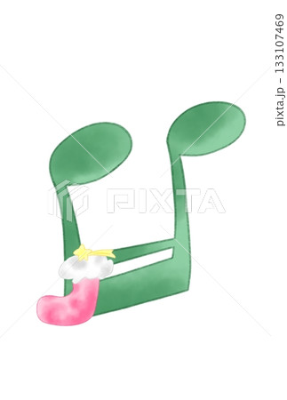 靴下の付いた音符 靴下の付いた音符 133107469