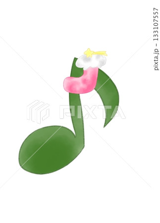 靴下の付いた音符 靴下の付いた音符 133107557