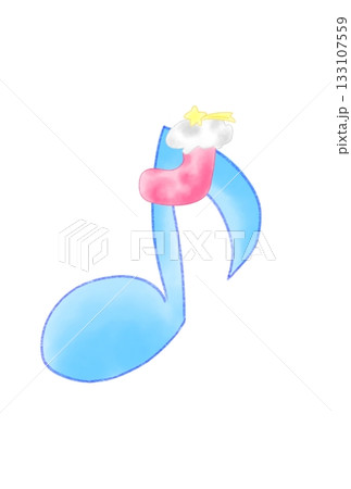 靴下の付いた音符 133107559