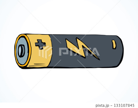 Battery. Vector drawing 133107845