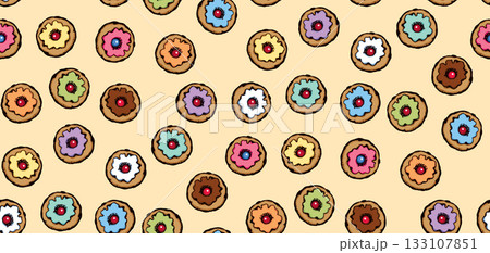 Donut. Vector drawing 133107851