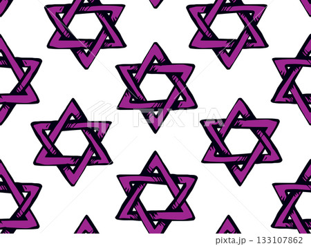 Jewish holiday symbol. Vector drawing Jewish holiday symbol. Vector drawing 133107862