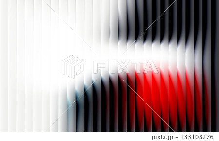 White, black and red ribbed abstract background with glass effect, corrugated iridescent color gradient. White, black and red ribbed abstract background with glass effect, corrugated iridescent color gradient. 133108276
