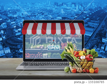 Online shopping concept, Generative AI 133108785