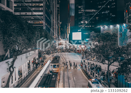 Crowds Heading to Lan Kwai Fong Halloween Night Oct 31 2025 133109262