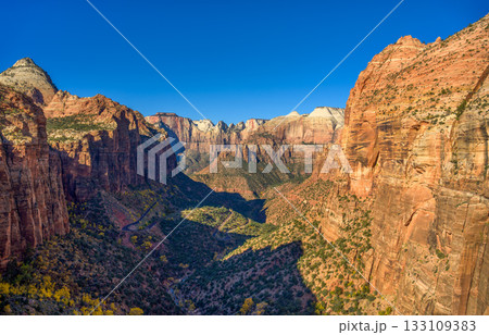 Pine Creek Canyon Overlook in Zion National Park, Utah 133109383