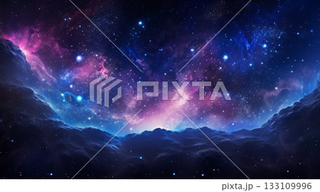 A fantasy hyper zoom backdrop with cosmic wonders 133109996