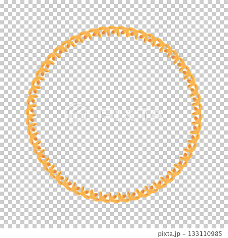 Osmanthus flower wreath illustration 133110985