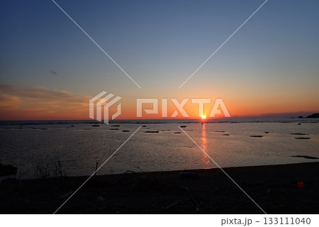 男鹿半島の夕日(男鹿市鵜ノ崎海岸・251105) 男鹿半島の夕日(男鹿市鵜ノ崎海岸・251105) 133111040