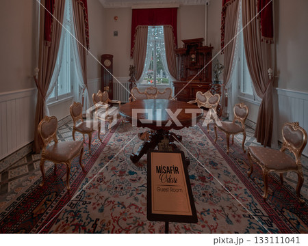 Trabzon -Turkey- September 25 2024: The Ataturk Pavilion a historical mansion that served as a residence for Mustafa Kemal Ataturk during his visits to the city . 133111041