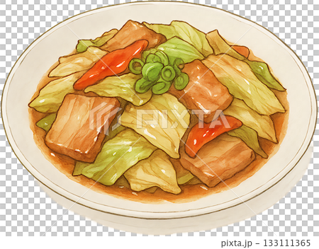 ほのかな感じの薄いラインドローイングイラスト 133111365