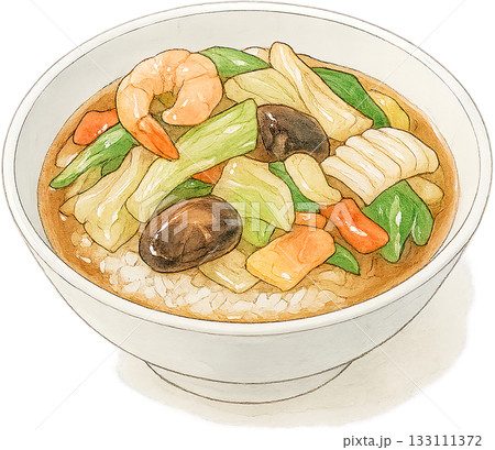 ほのかな感じの薄いラインドローイングイラスト 133111372