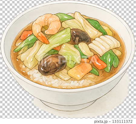 ほのかな感じの薄いラインドローイングイラスト 133111372