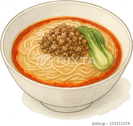 ほのかな感じの薄いラインドローイングイラスト 133111374