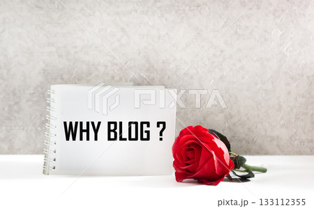 Why do I need a blog with text in a notebook on a light background? 133112355