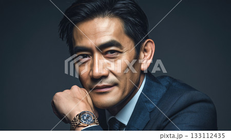 高級時計を身に着けるビジネスマン 高級時計を身に着けるビジネスマン 133112435