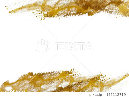 エレガントな金色のパウダーの背景 133112719