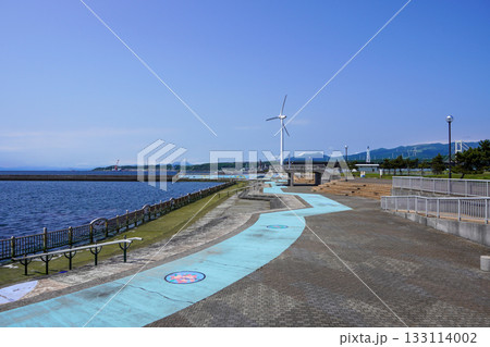 絵鞆臨海公園から見る海辺の風景 絵鞆臨海公園から見る海辺の風景 133114002