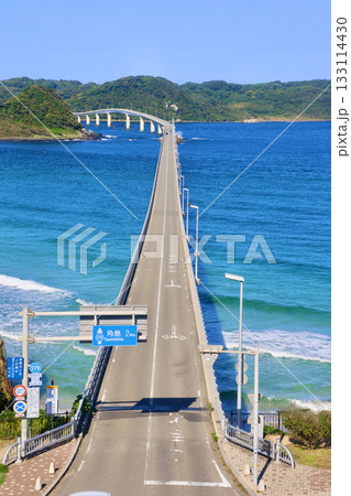 角島大橋・俯瞰（山口県・下関市） 133114430