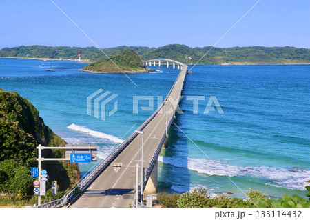 角島大橋・俯瞰(山口県・下関市) 角島大橋・俯瞰(山口県・下関市) 133114432