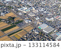 長野県松本市の篠ノ井線平田駅付近を空撮 133114584