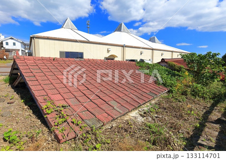 【長崎県】晴天の土石流被災家屋保存公園（道の駅ひまわり） 133114701