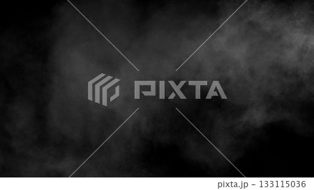Freeze motion of atmospheric smoke isolated on black background Freeze motion of atmospheric smoke isolated on black background 133115036
