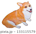 お座りコーギー 133115579