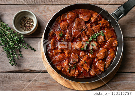 Red Wine Braised Beef 133115757