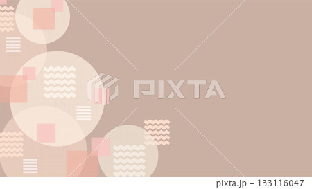 ピンクのモダンな背景素材3ベク 133116047