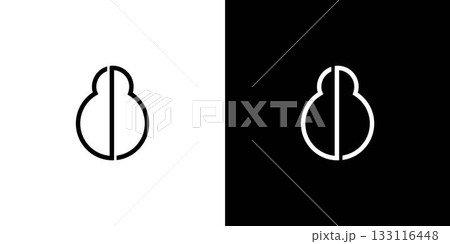 Simple and modern letter BB initials logo design 133116448