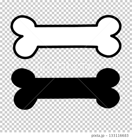 犬のおやつ・骨型アイコンセット 133116683