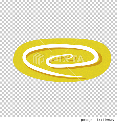 Hand-drawn warm omelet Hand-drawn warm omelet 133116685