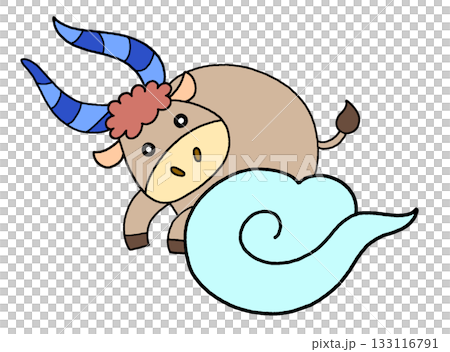 星座図に合うイラスト おうし座 星座図に合うイラスト おうし座 133116791