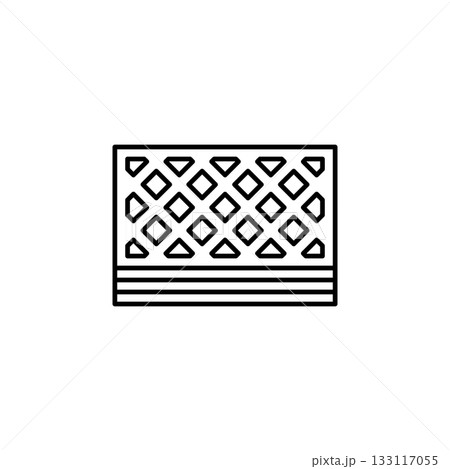 Wafer vector icon. Food icon line style. perfect use for logo, presentation, website, and more. modern icon design outline style Wafer vector icon. Food icon line style. perfect use for logo, presentation, website, and more. modern icon design outline style 133117055
