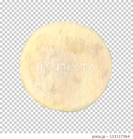 水彩で描いた満月のイラスト 水彩で描いた満月のイラスト 133117364