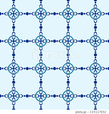 幾何学的な格子のパターン柄_4 133117832