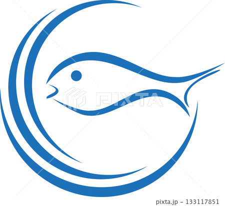 Fish and Circles, fish, logo, fishing sport, fisherman logo, background 133117851