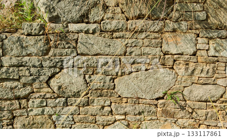 Stone texture and layout of Sirsukh wall in Taxila reflect Kushan design and structural order Stone texture and layout of Sirsukh wall in Taxila reflect Kushan design and structural order 133117861