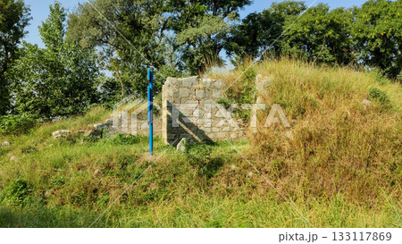 Ancient Sirsukh ruins in Taxila showing Buddhist civilization 133117869