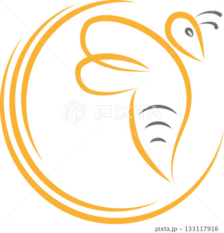 Bee, bumblebee, animal, insect, logo, icon, illustration Bee, bumblebee, animal, insect, logo, icon, illustration 133117916